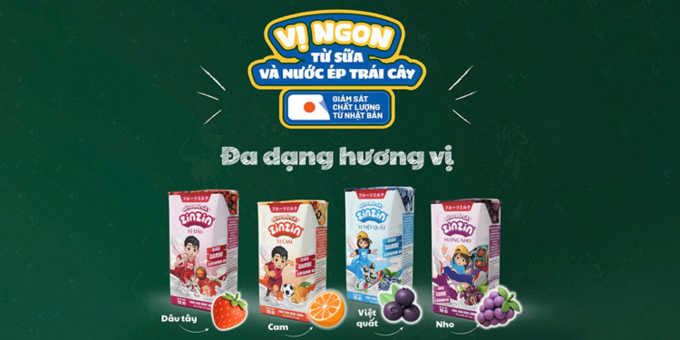 Thức uống sữa trái cây ZinZin – ngon mát, dinh dưỡng, cả nhà đều thích